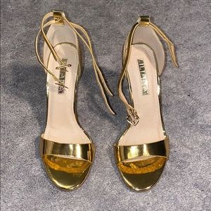 Gold heels